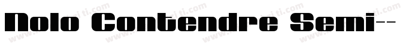 Nolo Contendre Semi-字体转换